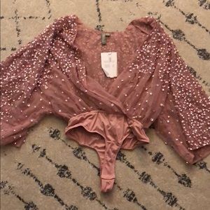 Asos sequin bodysuit